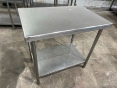 Stainless Steel Two Tier Preparation Table 900 x 600 x 850mm