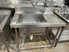 Stainless Steel Commercial Sink 1010 x 600 x 880mm