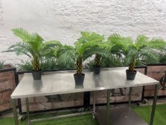 4no. Palm Tree Imitation Plants