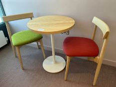 Nikari Basic Designer Solid Ash Meeting Table Complete With 2no. Nikari Meeting Chairs