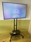 Samsung UE55NU7021K 55" Television Complete With Mobile Conference Stand & Remote Control