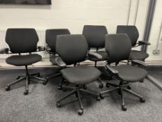 6no. Humanscale Freedom Task Mobile Office Armchair, Combined RRP: £5,304.00 Inc VAT