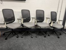 4no. Orangebox Task Mobile Office Armchairs with Lumbar Support, RRP: £2,072 Inc. VAT
