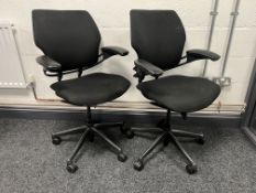 2no. Humanscale Mobile Office Armchairs, Combined RRP: £1,768.00 Inc VAT.
