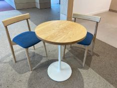 Nikari Basic Designer Solid Ash Meeting Table Complete With 2no. Nikari Meeting Chairs