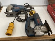 2no. Ryobi USE-6DA Corded Jigsaw 110v as Lotted