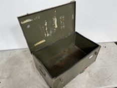 Green Metal Storage Box Size H 260MM W 640MM D 390MM