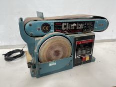 Clarke CS4-6C Belt & Disk Sander 230V, Plug Not Included