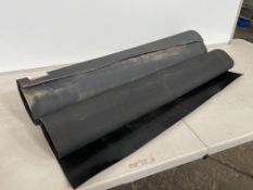 2no. Rolls Corrugated Rubber Mat, Please Note: Length Unknow