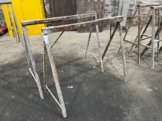 2no. Metal Trestle's As Lotted H780mm x W900mm