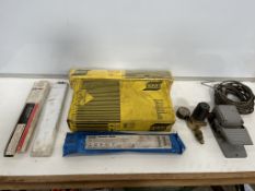 Cast Iron Electrodes, 2no. ESAB Electrodes Full Pack, Foot Pump & Argon CFH60