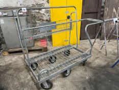 6 Wheeled Mobile Steel Trolley As Lotted