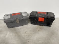 2no. 41cm Toolbox 1no. Black & Decker, 1no. B&Q