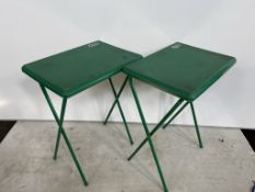 2NO. Quest Leisure Green Folding Tables