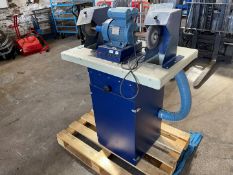 Lafert Bench Top Double Ended Polisher Grinder & Dust Extraction Cabinet Single Phase Power