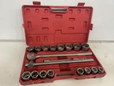 Socket & Wrench Set 22-50mm, Set Not Complete