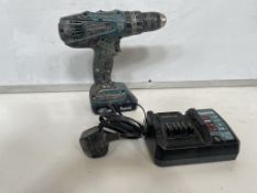 Makita HP457D Cordless Combi Drill Battery & Charger Included In Lot