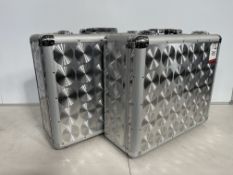 2no. Maplin Aluminium Turntable Case 535 x 487 x 235mm