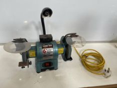 Clarke CBG6250LW 6" Bench Grinder With Lamp 230V