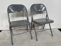 2no. Dunelm, Rory Metal Folding Chairs