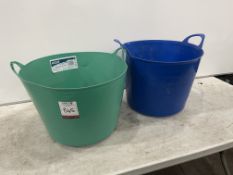 2no. Multi Purpose Flexi Buckets, Please Note: 1no. Bucket Damaged