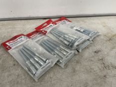 10no. Various Fischer Loose Wall Bolts as lotted