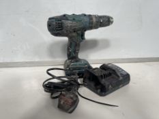 Makita HP457D Cordless Combi Drill Battery & Charger Included In Lot