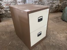 2 Draw Metal Filing Cabinet Size H720mm x W470mm x D620mm