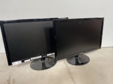 2no. Samsung LCD Computer Monitors as Lotted