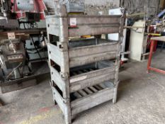 4 Tier Steel Stackable Stillages as Lotted Approx. 800 x 500mm