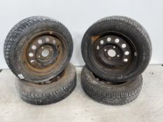 4no. Steel Wheels 165/65R13 Tyres