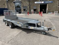 Ifor Williams GX125 Twin Axle Plant Trailer, Bed Size 3660mm x 1570mm, GVW: 3500kg, Hitch Lock Not