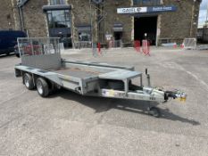 Ifor Williams GX125 Twin Axle Plant Trailer, Bed Size 3660mm x 1570mm, GVW: 3500kg, Hitch Lock Not