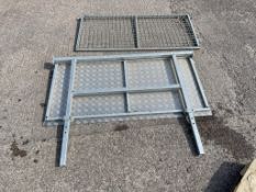 Ivor Williams Trailer Ladder Rack with 1500 x 750mm Panel and 1500 x 700mm Mesh Panel