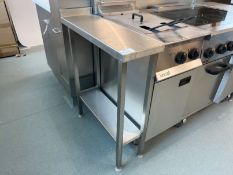 Stainless Steel Preparation Table With Splashback, 250 x 800 x 900mm