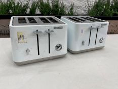 2no. Morphy Richards 240003 4 Slot Toaster 230V