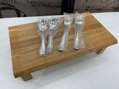Boxed & Unused Radford Salad Server Set Please Note Wooden Stand Not Included