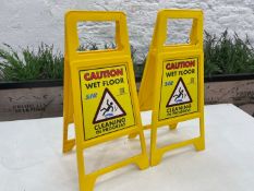 2no. Syr Free-Standing Wet Floor Safety Signs