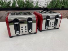 2no. Russell Hobbs 22406 4 Slot Toaster 230V