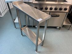 Stainless Steel Preparation Table With Splashback, 250 x 800 x 900mm