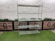 5-Tier Heavy Duty Steel Wire Shelving Unit, 1520 x 460 x 2230mm