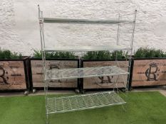 4-Tier Heavy Duty Steel Wire Shelving Unit 1520 x 540 x 1900mm