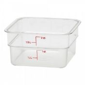 Boxed & Unused 6no. Cambro 2SFCW135 Cam Square 1.9L Food Storage Containers Includes 6no. Cambro