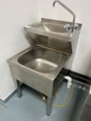 2 - Tier Basix Stainless Steel Janitorial Sink, 500 x 600 x 840mm