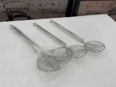 Unused 3no. Stainless Steel Skimmer Spiders