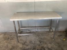 Stainless Steel Preparation Table, 1300 x 550 mm