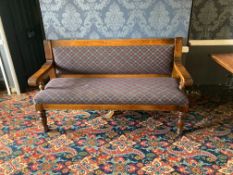 Three-Seater Timber Frame Bench Seat with Fabric C