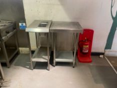 2no. Stainless Steel Machine Stands