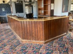 Timber Frame Fitted Bar Unit with Service Counter,