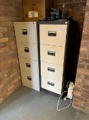 2no. 4-Drawer Filing Cabinets